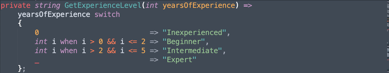 Expression-bodied method in C# 8