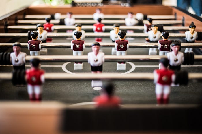 a table football team